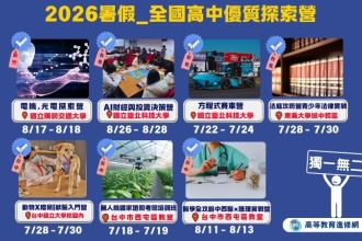 2026暑假 全國高中職優質探索營 (七大營隊)(圖)
